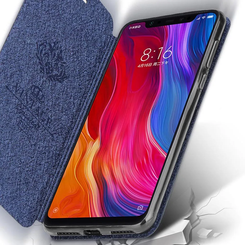 Luxurious Glitter Flip Leather Stand Case - Full Coverage TPU Back Cover