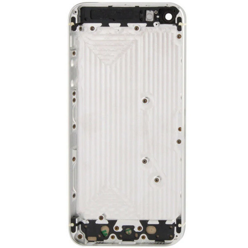 Для iPhone 4 4G 4S 5 5G 5S SE задняя крышка для мобильного телефона Корпус батареи металлический чехол 4 5 S G задний Чехол IP4 Белый Черный Замена