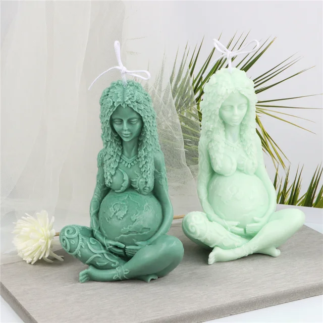 3D Mother Earth Silicone Mold Candle Resin Epoxy Soap Cement Mold DIY Greek  goddess of life gaia spiritual mould