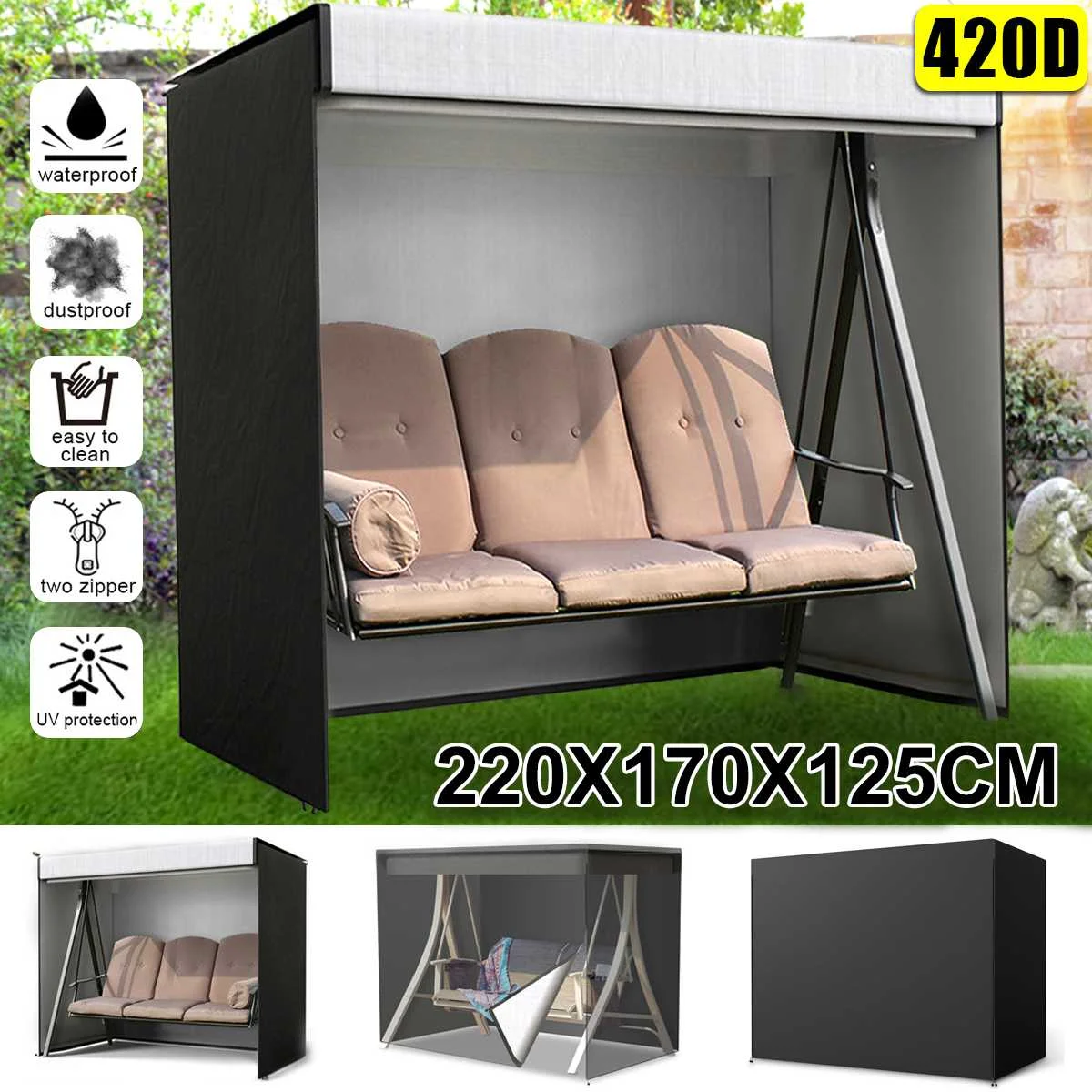Garden Chair Sofa Cover Waterproof Dustproof Furniture Protector Patio Outdoor 