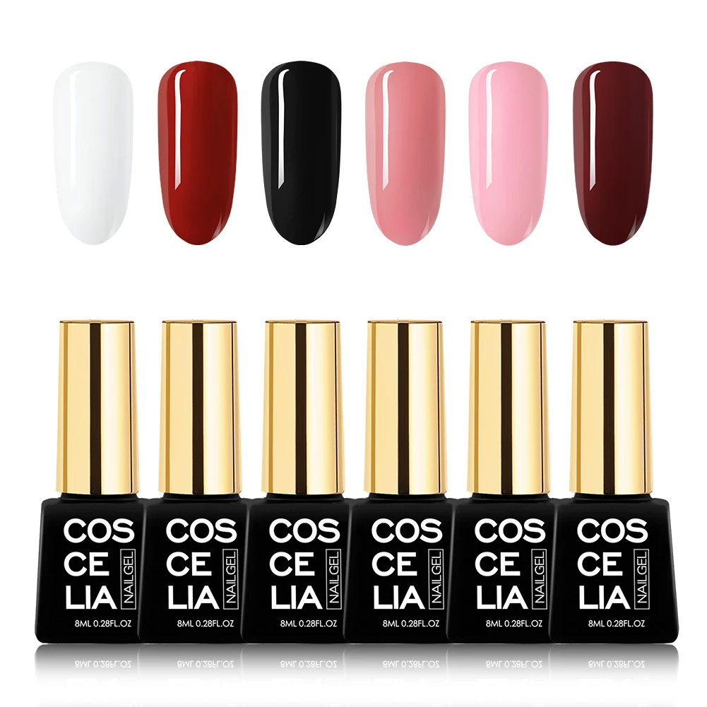 Gel Polish Kit 11 COSCELIA набор гель-лаков для ногтей Набор для ногтей Гель-лак для маникюра Набор для ногтей все для маникюра Набор для ногтей - Цвет: Gel Polish Kit 11