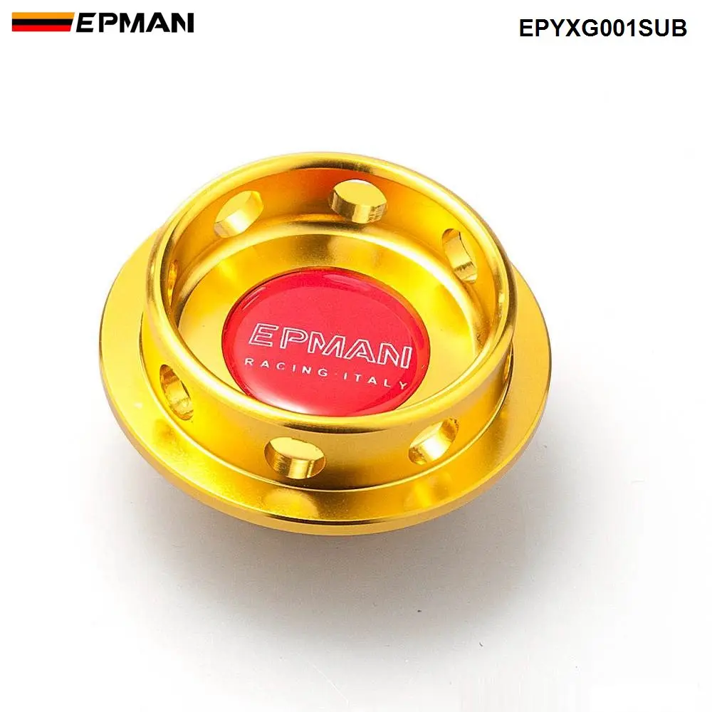EPMAN Ограниченная серия Заготовка двигателя Масляный Фильтр Крышка для SUBARU EPYXG001SUB - Цвет: Золотой