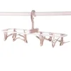 12 Clip Folding Drying Rack Underwear Socks Clip Multi-functional Clothes Rack Hot Sale High Quality New Patterns 4