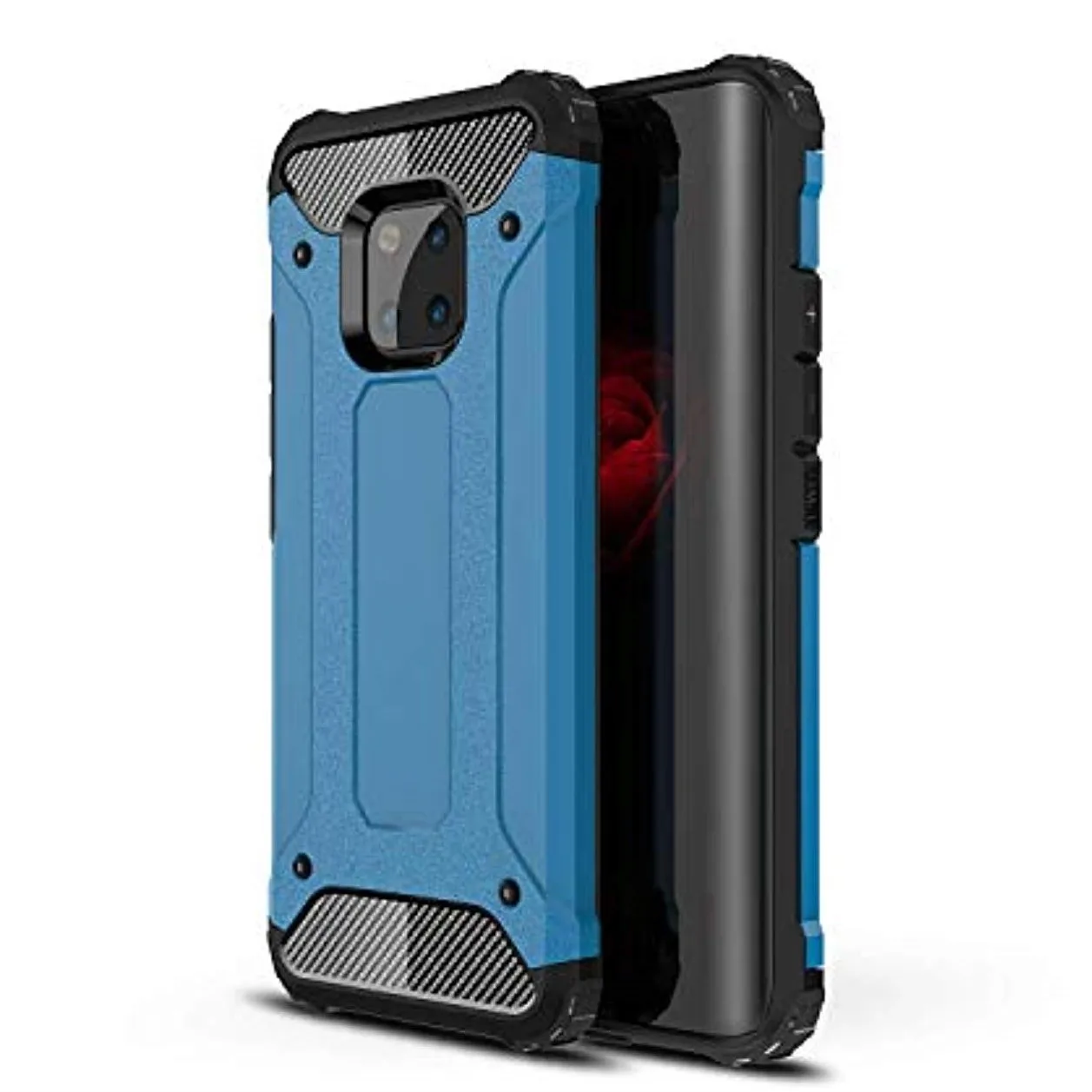Carbon Fiber Armor Case For Huawei MATE 20 10 Pro P30 P20 P10 Lite Phone Cases TPU Plastic 2 IN 1 Hybrid Hard Antishock Cover |