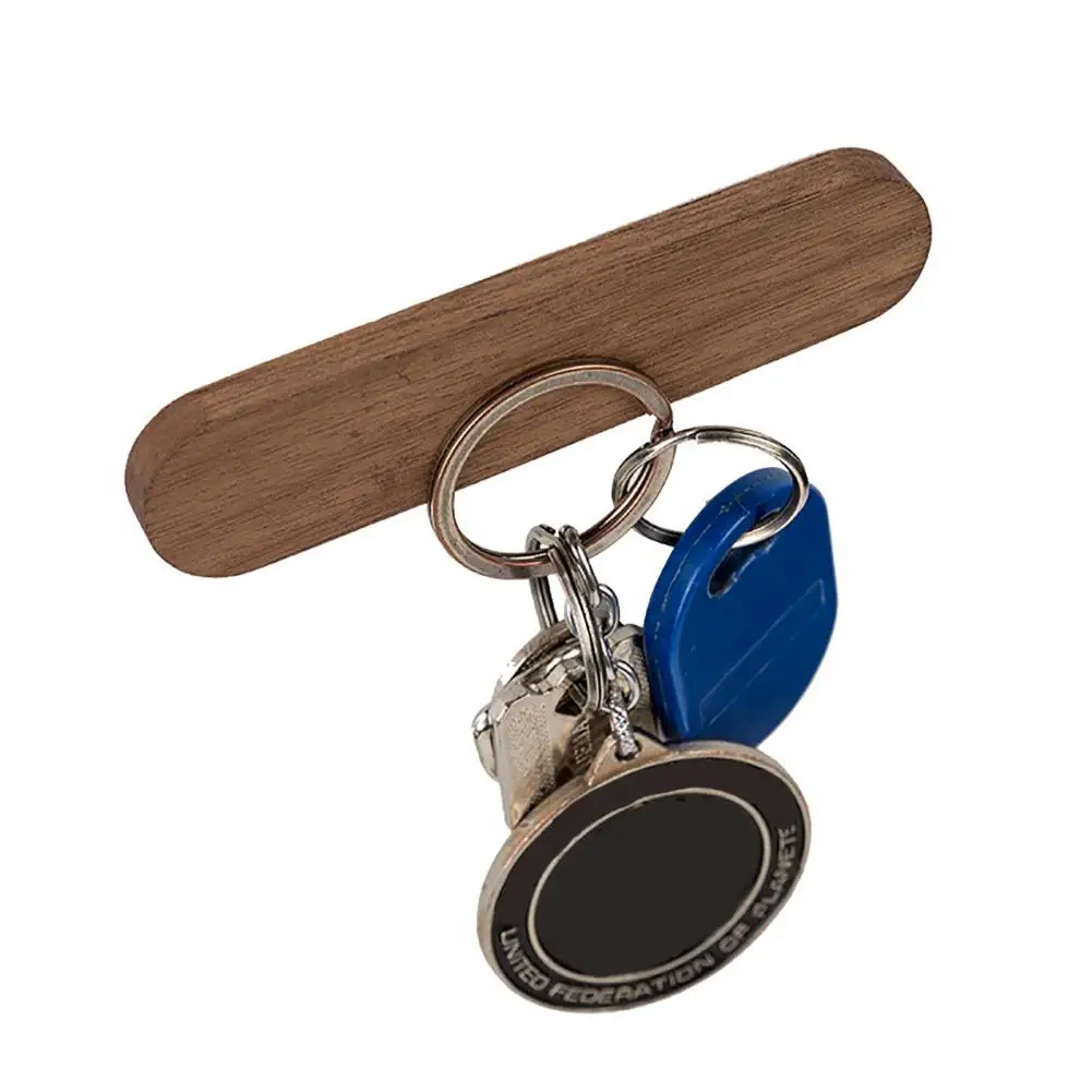 Creative Solid Wooden Key Holder Magnetic Hook Multi-Function Hanger Sundries Storage Rack Home Organizer Tools Wall Decoration 6