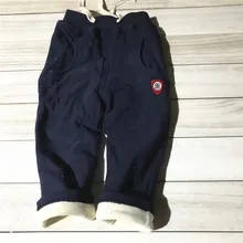 Г., Осень-зима, стиль, толстые двухслойные Детские хлопковые брюки с рисунком гусеницы для мальчиков штаны для девочек с Ve