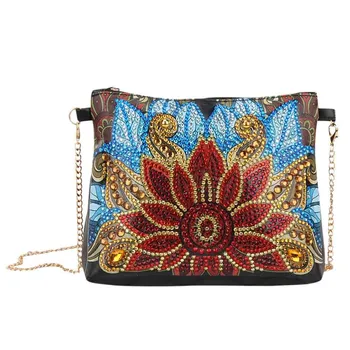 

Small Flap Crossbody Handbags Women Fashion Diy Diamond Embroidery Leather Bags Chain Shoulder Bag Сумка Женская# In stock