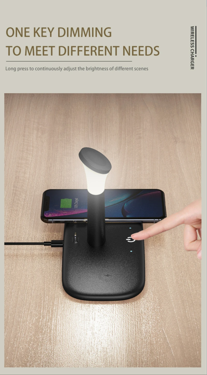 Carregador sem Fio para Iphone Doca de Carregamento para Airpods 5 em 1 Rápido xr x Max 8 Plus Apple Assista Estação Pro Iver 15w qi 12 11 2 15w qi rápido carregador sem fio para