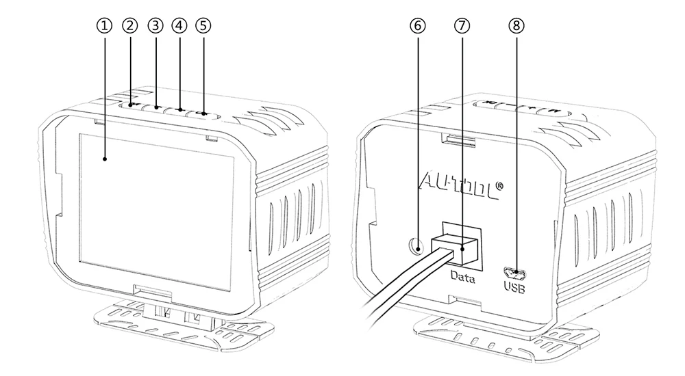 AUTOOL X80 2в1 OBD2 сканер+ HUD Дисплей Авто диагностический инструмент превышение Предупреждение напряжение Сигнал тревоги тесто чем Ancel 519