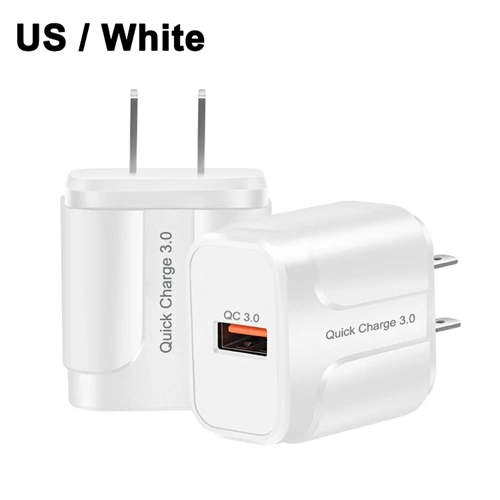 OREY 18 Вт быстрое зарядное устройство QC 3,0 USB зарядное устройство для iPhone X Xr Quick Charge 3,0 для samsung S10 Plus Xiaomi Mi 9 зарядное устройство для телефона - Тип штекера: US White