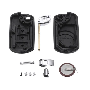 

For Land Rover Discovery 3 Buttons Car Remote Key Fob Case Car Key Cover Replacement Repair Kit with Battery