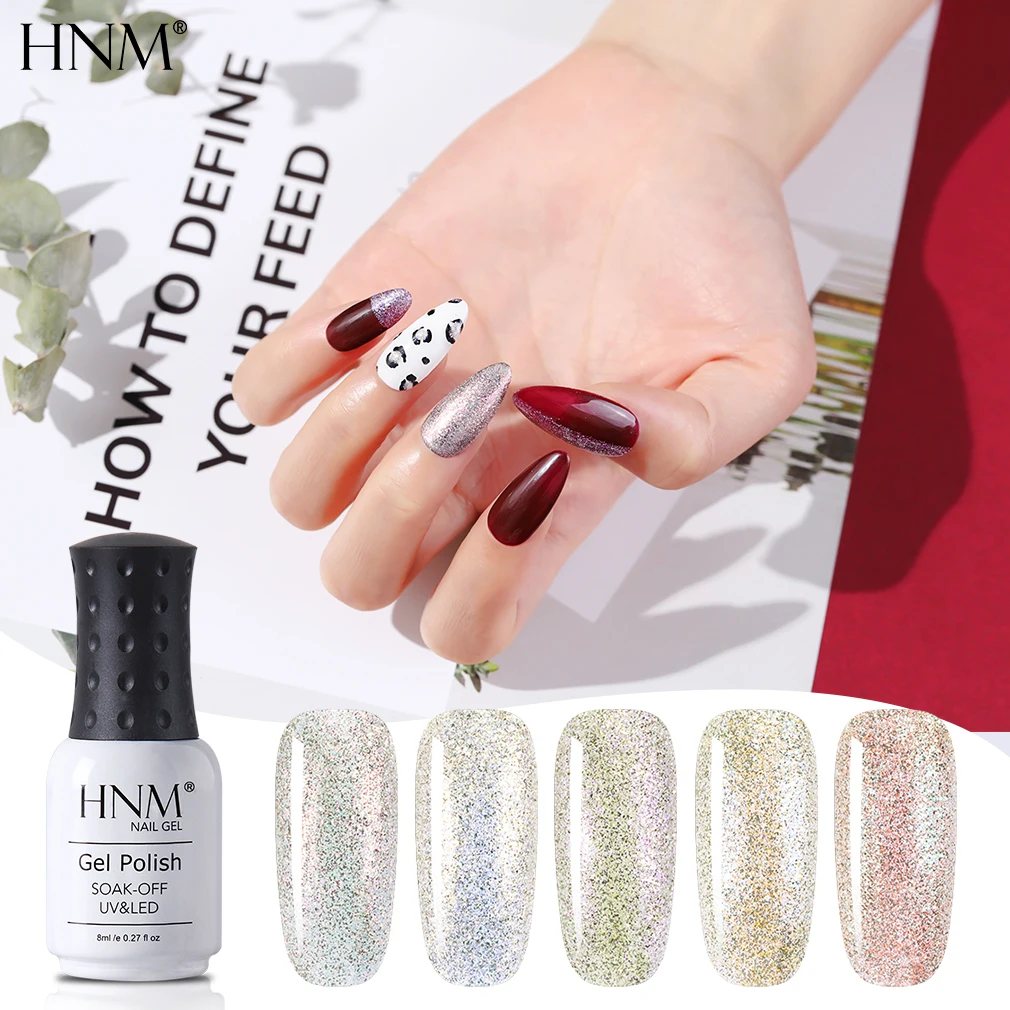 HNM Glossy Jade Gel Nail Polish 8ml Soak off UV LED Long Lasting Lacquer Varnish Painting Art Manicure | Красота и здоровье
