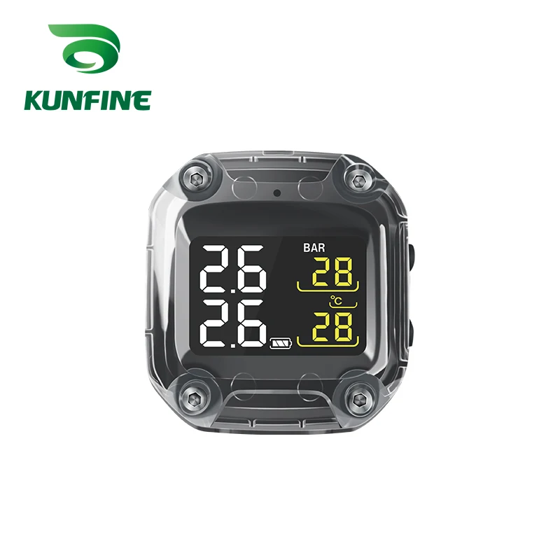 Waterproof Smart Motorcycle TPMS Tyre Pressure Monitoring System Digital LCD Display  Security Alarm Systems With 2 Sensors M3-C-WI MAIN (4)