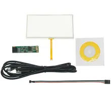 5 дюймов 4 провода резистивная сенсорная панель стекло 117 мм x 71 мм с USB контроллером карты