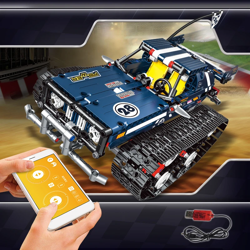 

626PCS Blocks Model RC Racing Car Remote Series Block Bricks Legoingly Compatible Children Educational Toys Building Blocks Gift