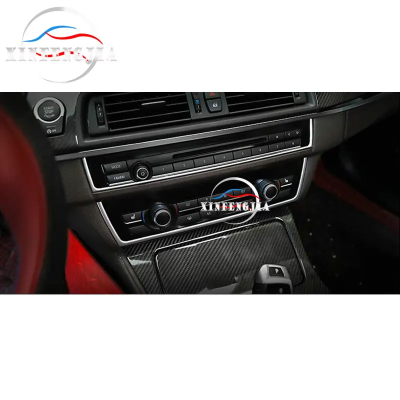 Для BMW 5 серии F10 11-16 2x из нержавеющей центр кнопки управления чехол с ремешком отделкой