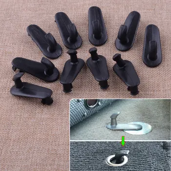 

CITALL 10pcs Black Plastic Car Floor Mat Fixing Clips Hooks Retention Hold Down Retainer Fit For Toyota 4 Runner Camry RAV4
