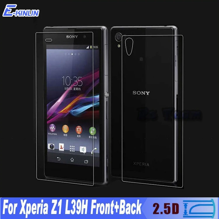 0 3 мм передняя + задняя 2.5D Закаленное Защитное стекло для экрана Sony Xperia Z1 L39h C6902 C6903