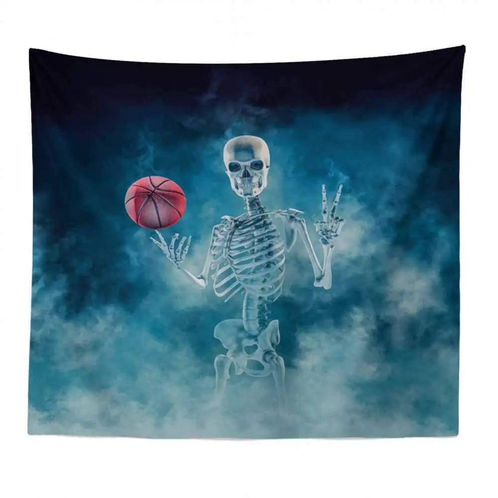 

3D Metal Sense Boxing Skull Tapestry Wall Hanging Dorm Decor Cloud Photography Backdrop