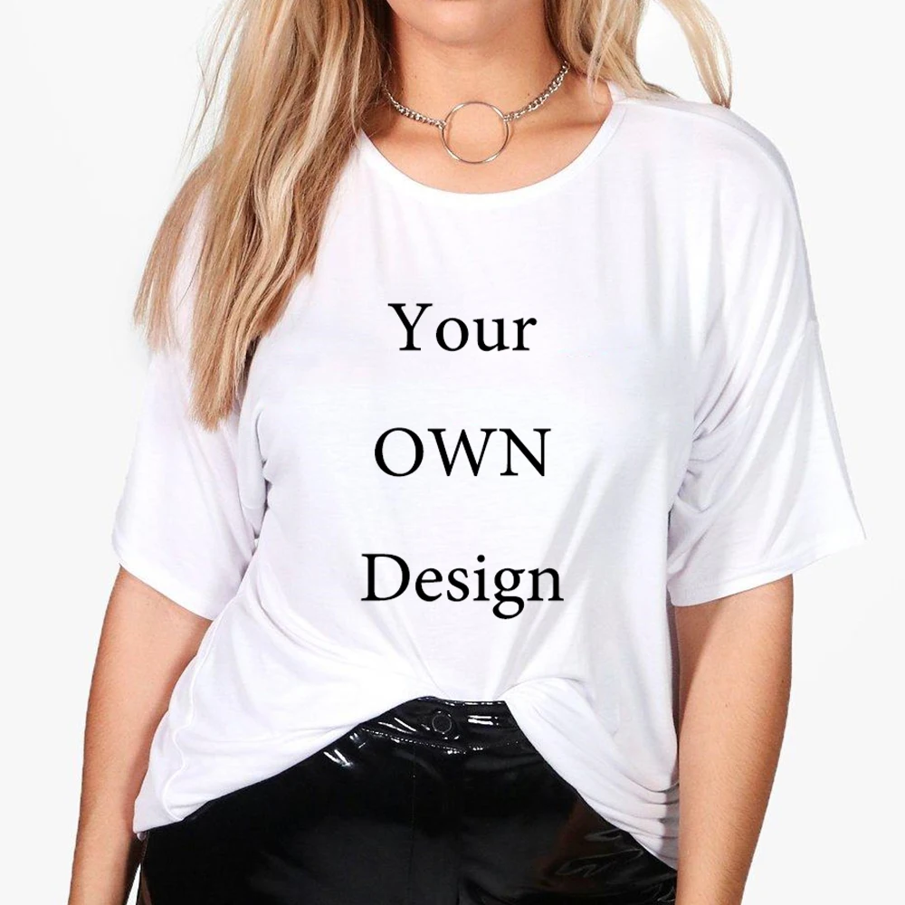 

INS Exclusive Customization Women's T shirt With Text Top Brand Print DIY Photo Logo Casual Spring Summer Hipster Clothes
