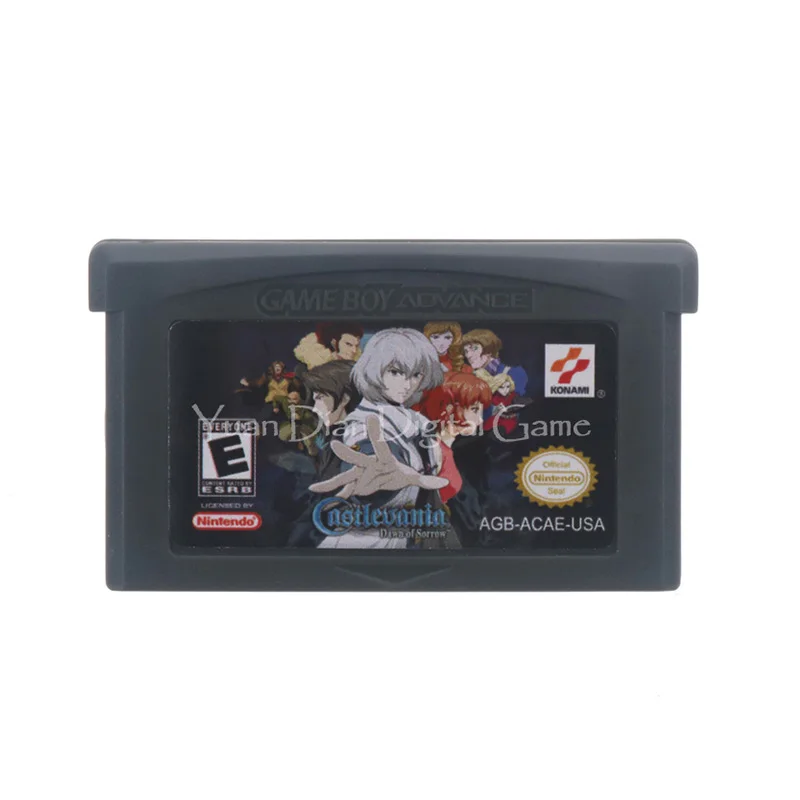Для Nintendo GBA видеоигры картридж консоль карта кастлеванья рассвет скорби