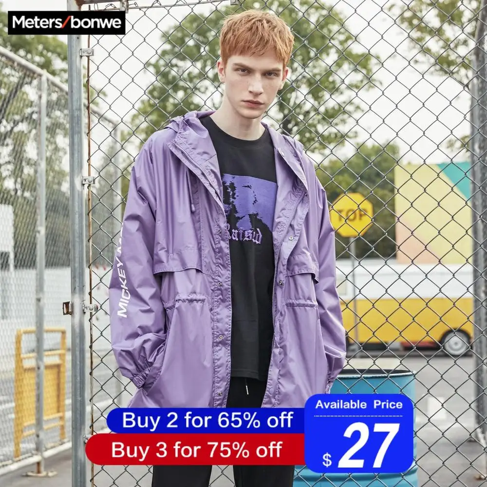 Metersbonwe X disney куртка для мужчин с принтом Микки Мауса, новинка, весна-осень, Свободные повседневные пальто в Корейском стиле