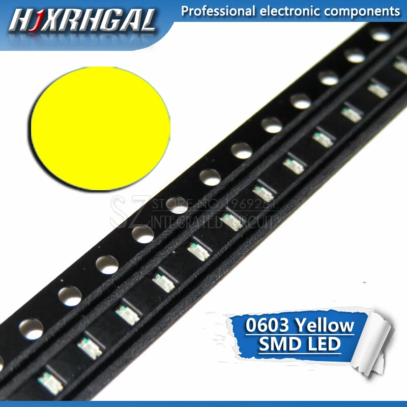1 шт. желтый 0603 светодиодные диоды smd свет новый и оригинальный hjxrhgal | Электронные