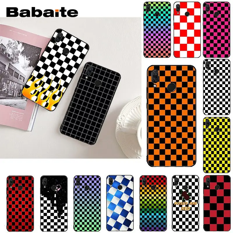 Шахматный клетчатый чехол Babaite для телефона Xiaomi Redmi8 4X 6A 9 7A 5 5Plus Note8T 7 5A 8 Pro|Бамперы| |