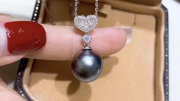 

Heart 925 Silver Pendant Setting Mounting Pendant Findings and Component for Oyster Akoya Edison Pearls Corals Jade Stones Beads