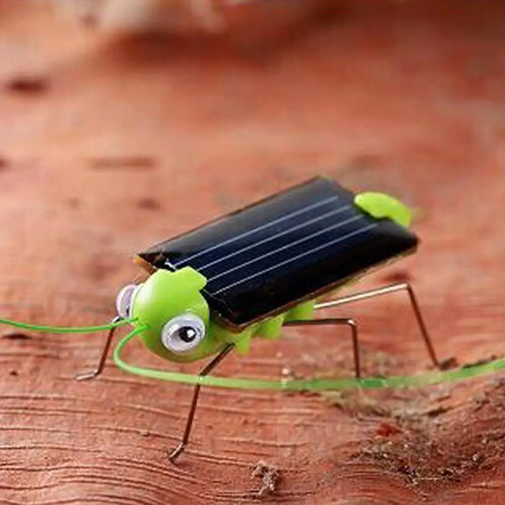 Creative Fun Solar Power Robot Insect Locust Grasshopper Kids Educational Toys for Children Gifts 5