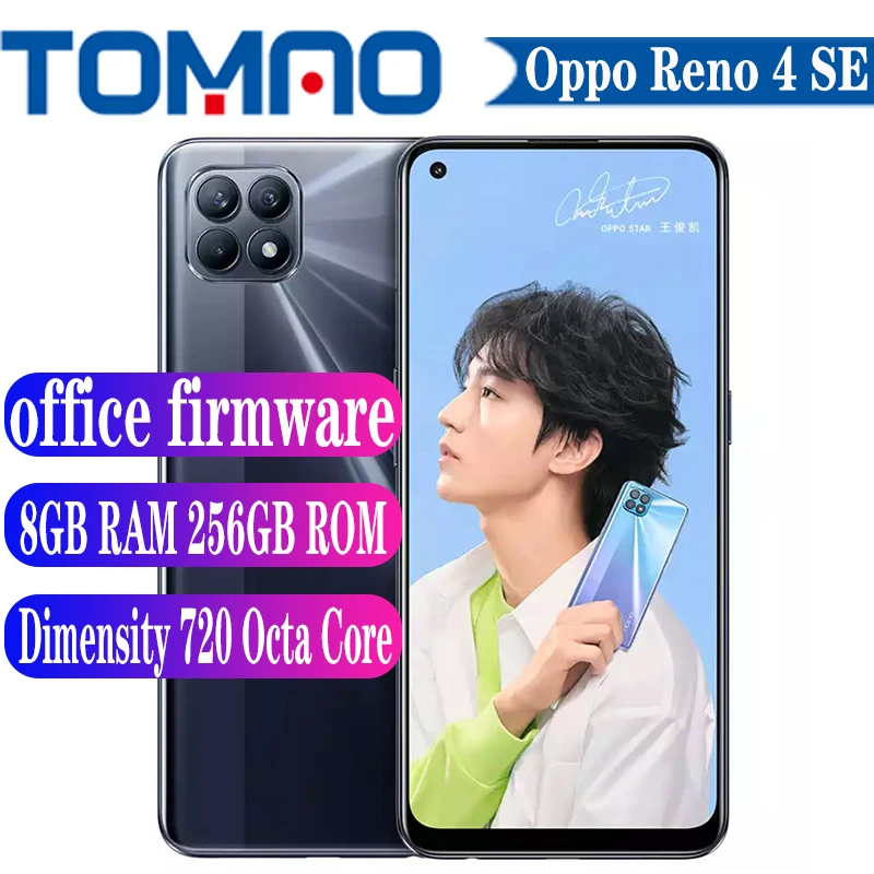 Oppo Reno 4 SE 5G Mobile Phone Dimensity 720 Octa Core 8GB RAM 128GB 256GB ROM 48.0MP 65W Fast Charger 60HZ AMOLED Android 10.0 ram pc