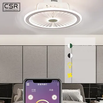 

2020 New Bluetooth Smart Led Ceiling Fan Lamp With Lights Remote Control Ventilator 50cm APP Bedroom Decor