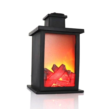 

LED Portable Simulation Fireplace Candlestick Flame Lamp Chandelier Night Light Camping Night Light Moonlight Lamp Home Decorati
