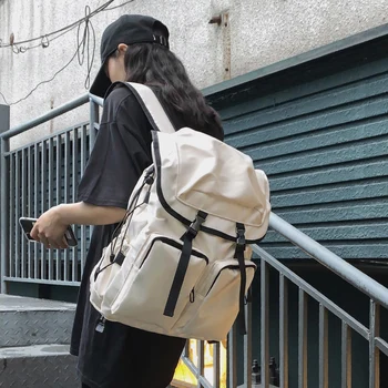 

backpack female Korean high school simple trend large capacity computer travel backpack male female College Students schoolbag