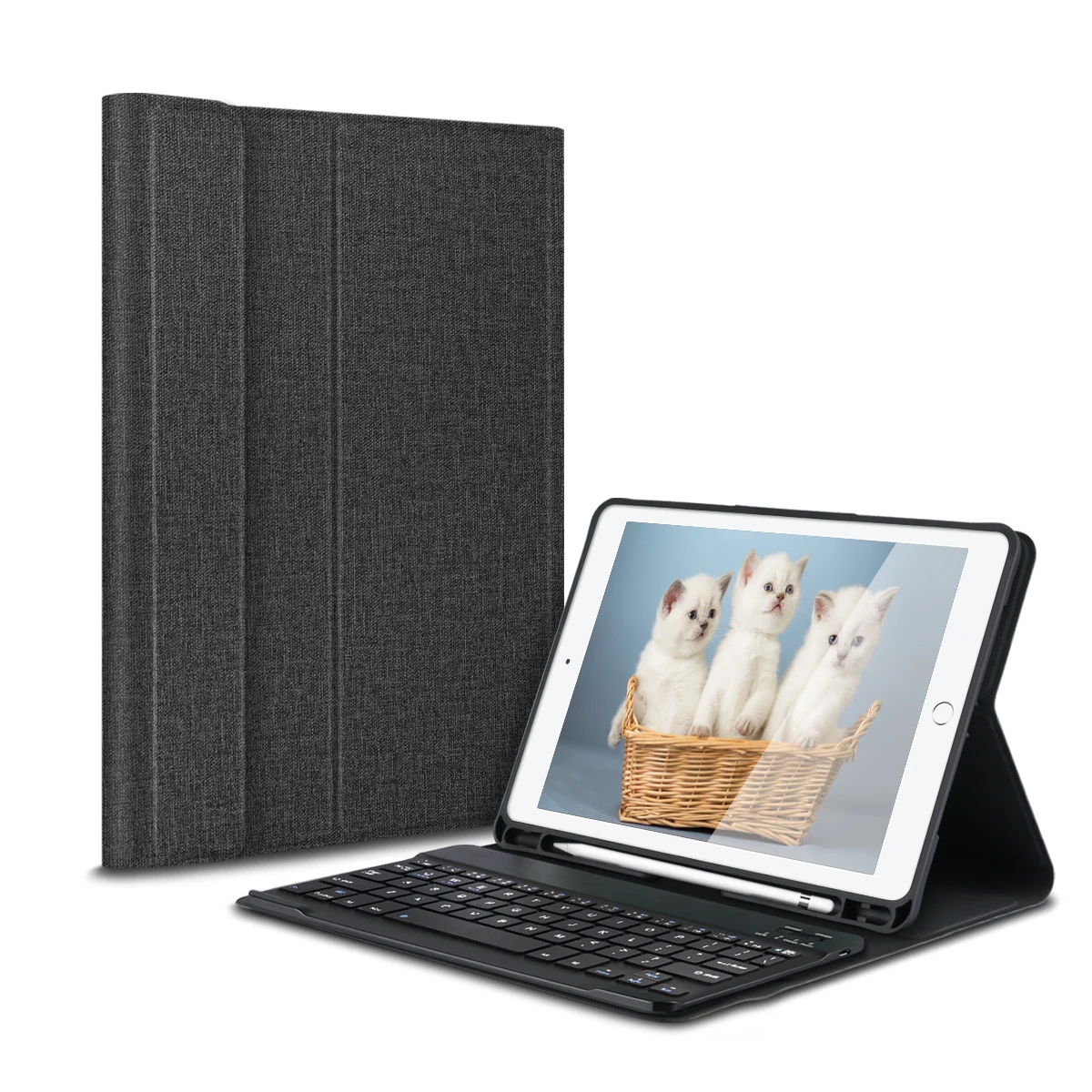 Для iPad 9 7 5th 6th Gernation чехол клавиатура для 2017/2018 Pro с держателем карандашей QWERTY AZERTY