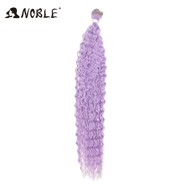 Noble Kinky Curly Ombre hair bundles Synthetic hair  Super Long Curl 1 Pcs 28