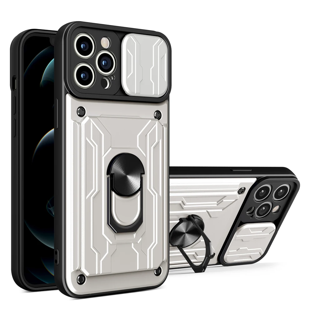 KEYSION Shockproof Case for iPhone 13 12 11 Pro Max With Card Slot Ring Stand Camera Protection Phone Cover for iPhone XR XS Max magsafe amazon