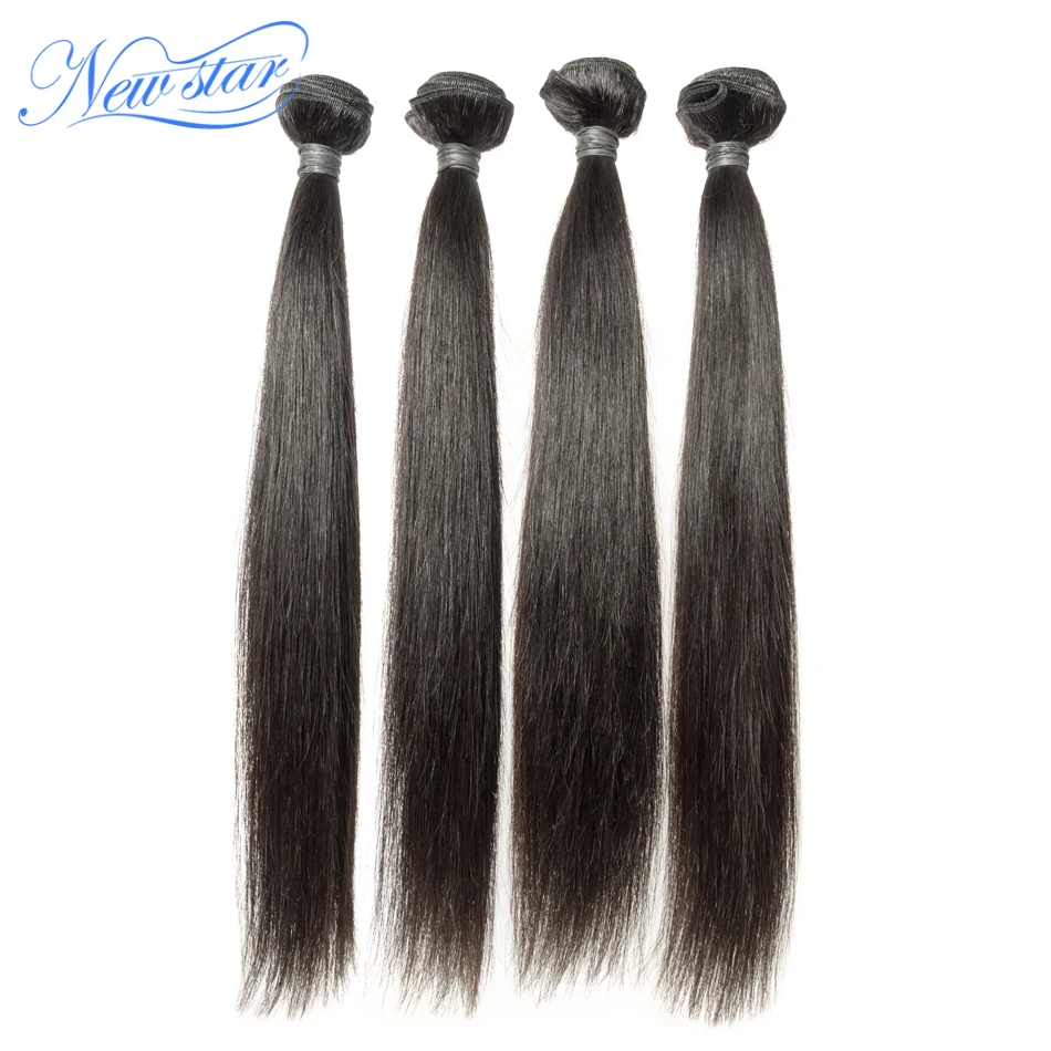 Перуанские прямые натуральные человеческие волосы 4 пряди толстое наращивание