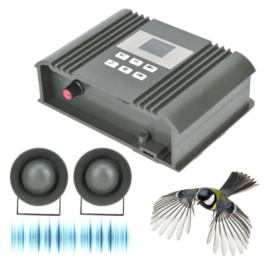 2*50W Hunting Speakers Decoy Bird Caller Sounds Trap Hunting Bird