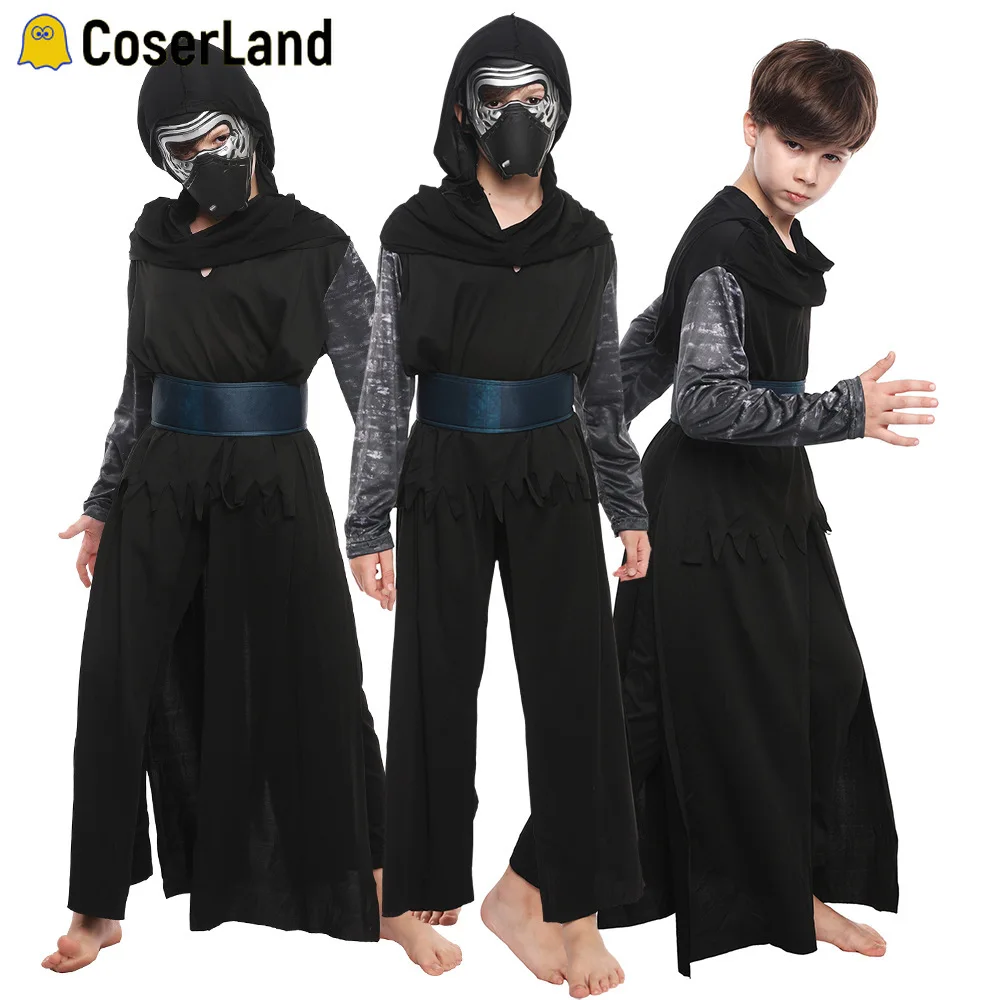 heroïsch zien meesterwerk Kylo Ren Jongens Cosplay Kostuum De Kracht Wekt Zwart Warrior Klassieke  Cosplay Kleding Kids Halloween Movie Kostuum| | - AliExpress