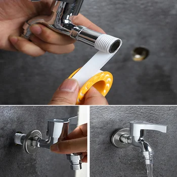 

5Pc Seal Tape for Water Pipe Waterproof Teflon Plumbing Fitting Gas Engineering Thicken and Corrosion Resistant Thread Seal Tape