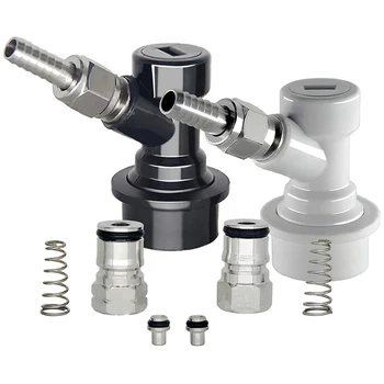 

Ball Lock Disconnects Keg Post Ball Lock Keg Fitting with Stainless Steel Swivel Nuts and Cornelius Keg Posts for Homebrewing