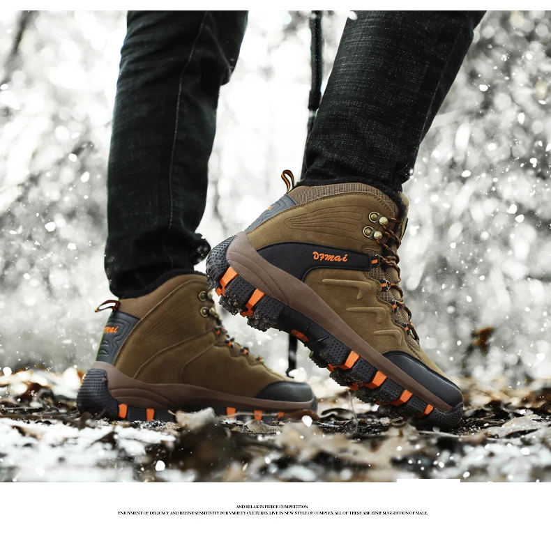 Уличные кроссовки, водонепроницаемая походная обувь для мужчин и женщин, ботинки для горного туризма, пара зимних треккинговых походов, обувь для альпинизма
