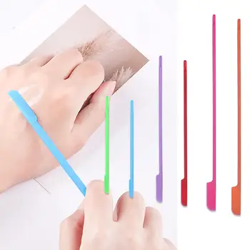 

6Pcs Flexible Silicone Scraper Reusable Beauty Kitchen Safe Last Drop Spatula Makeup Brushes Face Mask Brush Beauty Tools