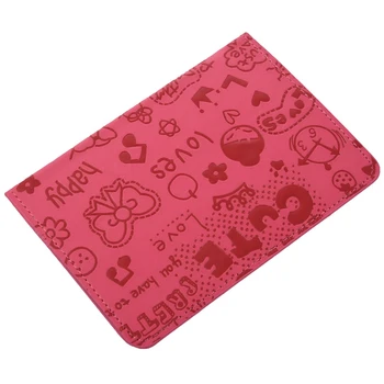

Organizer Passport cover Leather Passport Holder-Rose Red