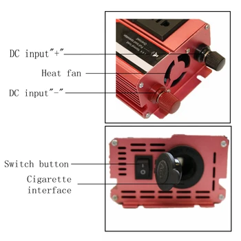 

Car Inverters Alligator Clip USB Car Charger 24~220V Transformer with LCD Voltage Power Converter Adapter 300W