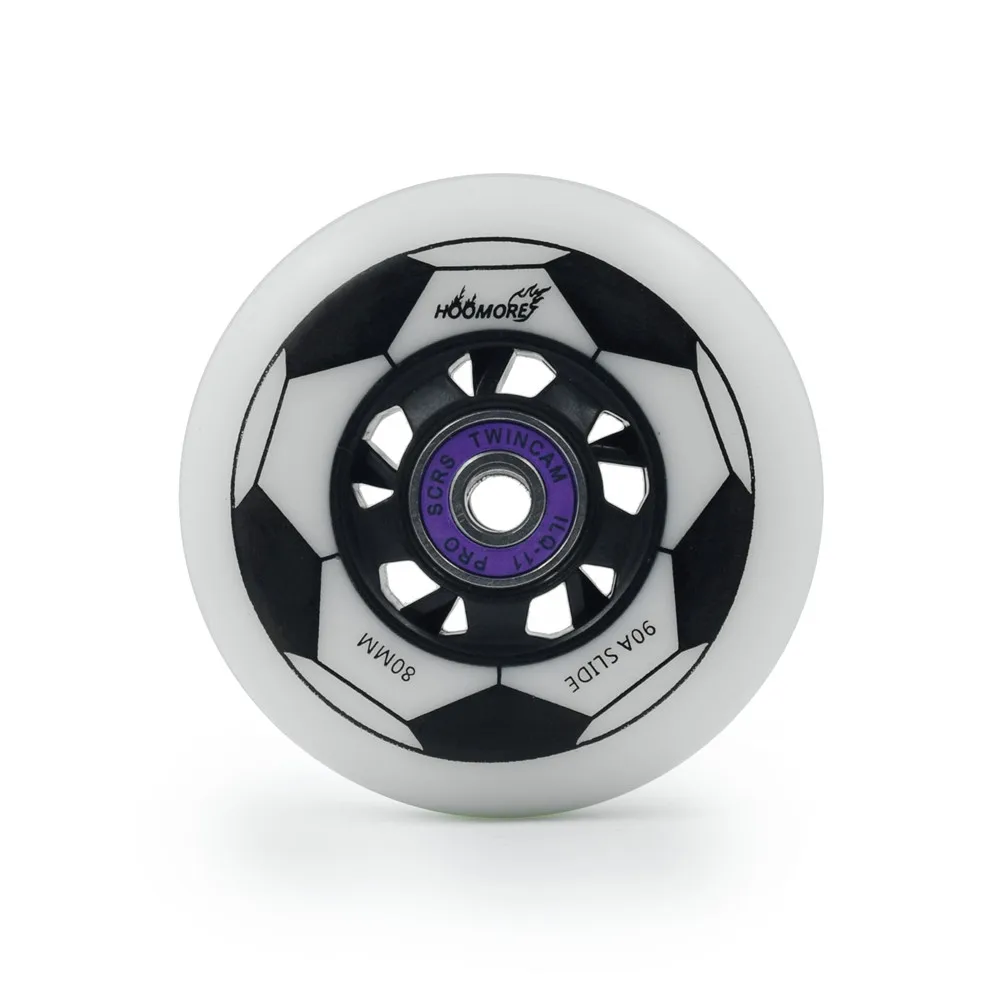 【Fast Shipping in 3 days】[72mm 76mm 80mm][90A] football style slide inline skates wheel roller rodas for powerslide 4 pieces/set