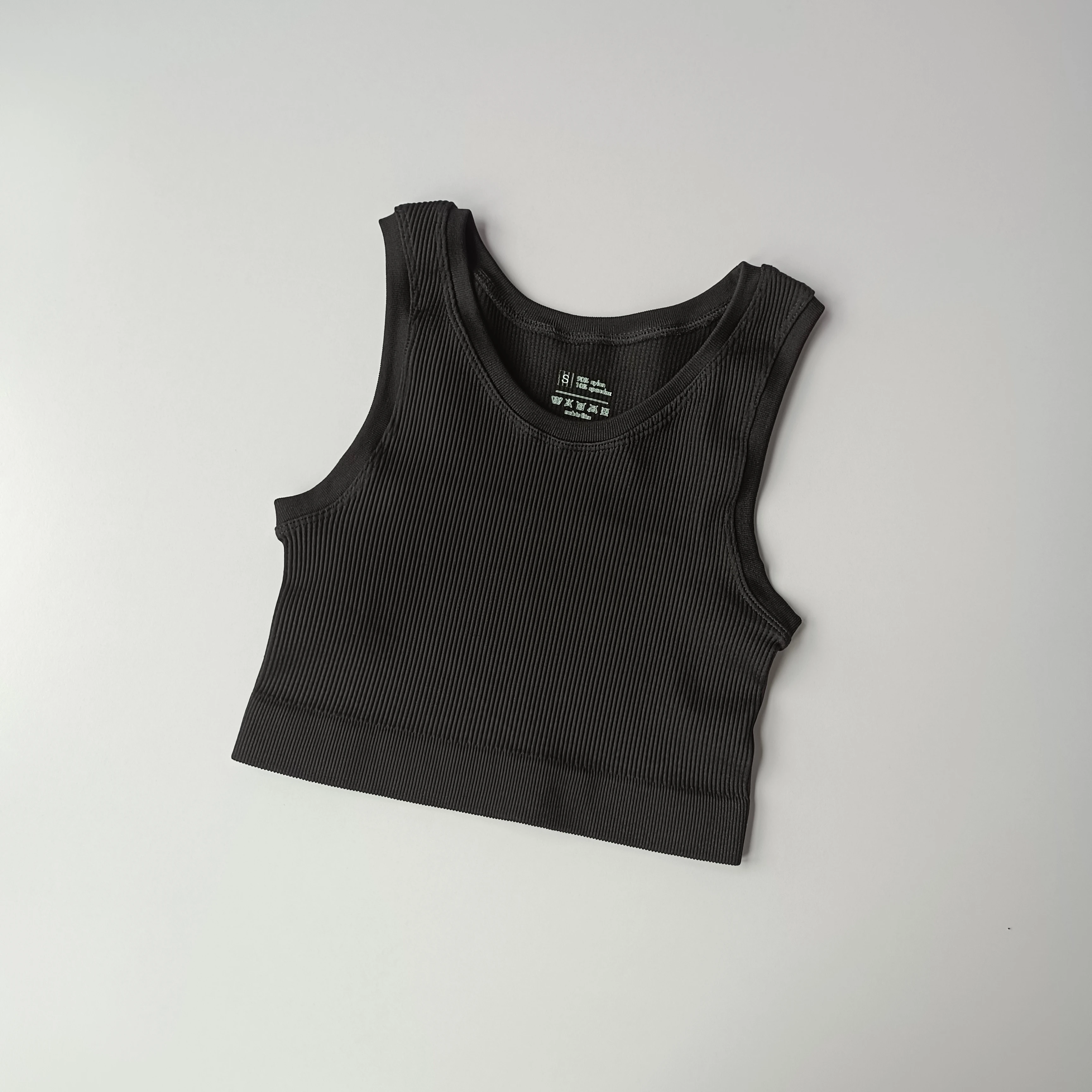 Yoga Top Sports Tank Sexy Women Yoga Gym Sports Vest Fitness Running Short Vest Solid Color Knitted Off Shoulder Gym Yoga Top