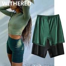 

Dave&Di 2020 summer ins fashion blogger casual sexy skinny shorts women short feminino plus size bermuda Leggings women short
