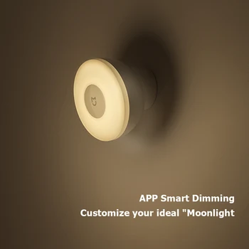 

Xiaomi Mijia Human Sensor Night Light 360° Rotation Battery Powered Bluetooth Sleeping Light Home Bedroom Bedside Lamp Lights